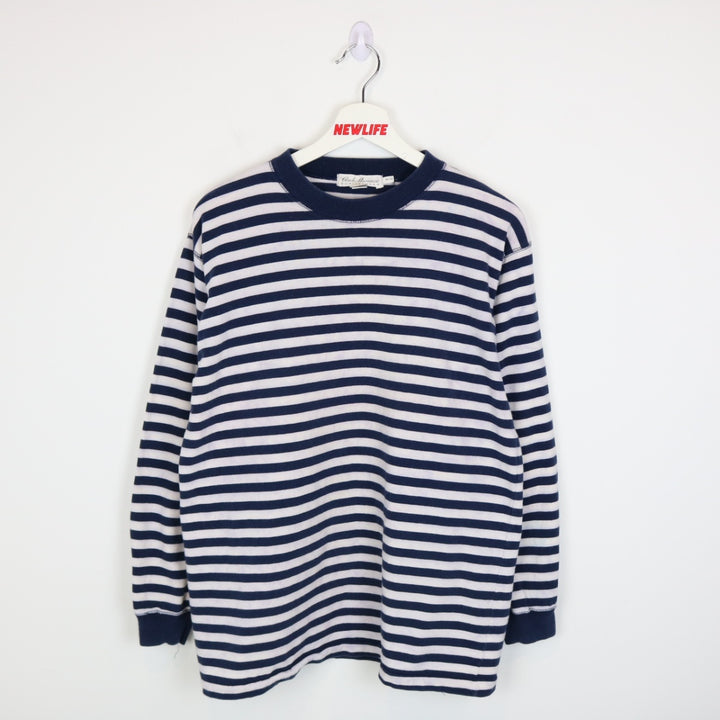Vintage 80's Club Monaco Striped Long Sleeve - M-NEWLIFE Clothing