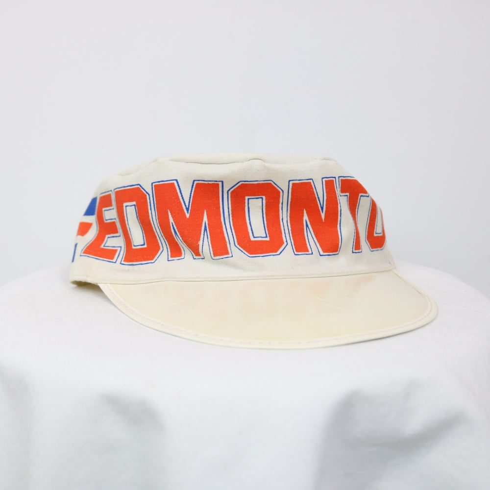 Vintage 70's Edmonton Oilers NHL Painters Hat - OS-NEWLIFE Clothing