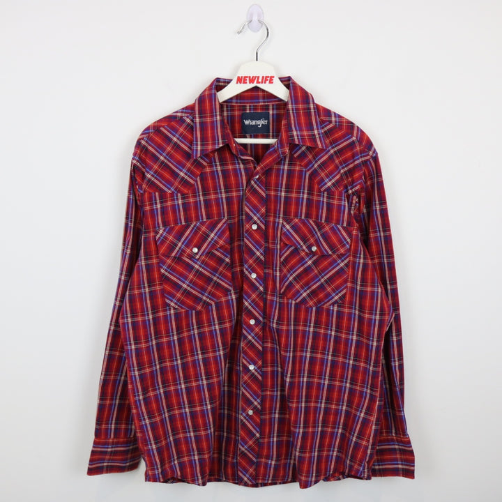 Vintage 00's Wrangler Plaid Western Button Up - L-NEWLIFE Clothing