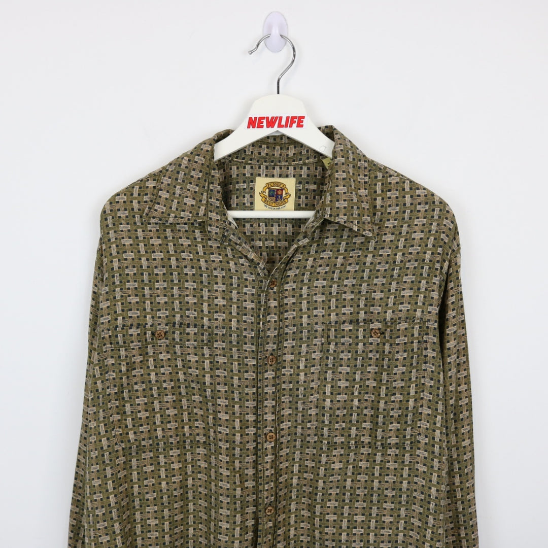 Vintage Pussers Patterned Button Up - L-NEWLIFE Clothing