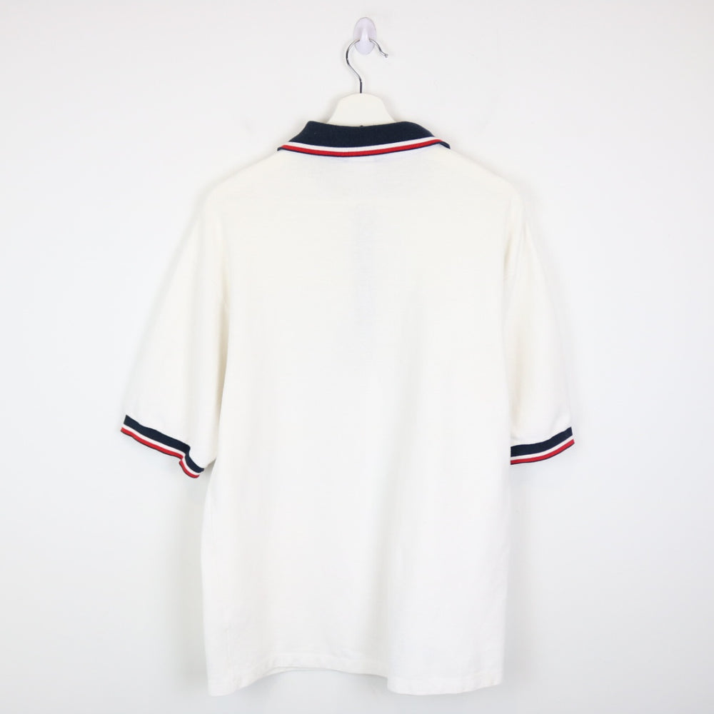 Vintage 90's Edmonton Oilers Quarter Zip Polo Shirt - L-NEWLIFE Clothing