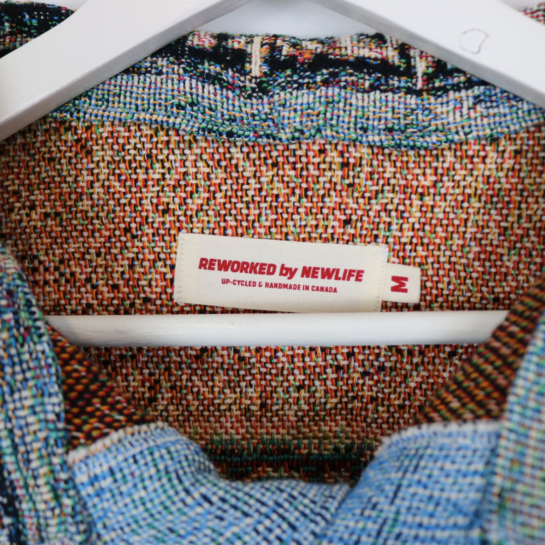 Reworked Edmonton Oilers Custom Tapestry Jacket - M-NEWLIFE Clothing
