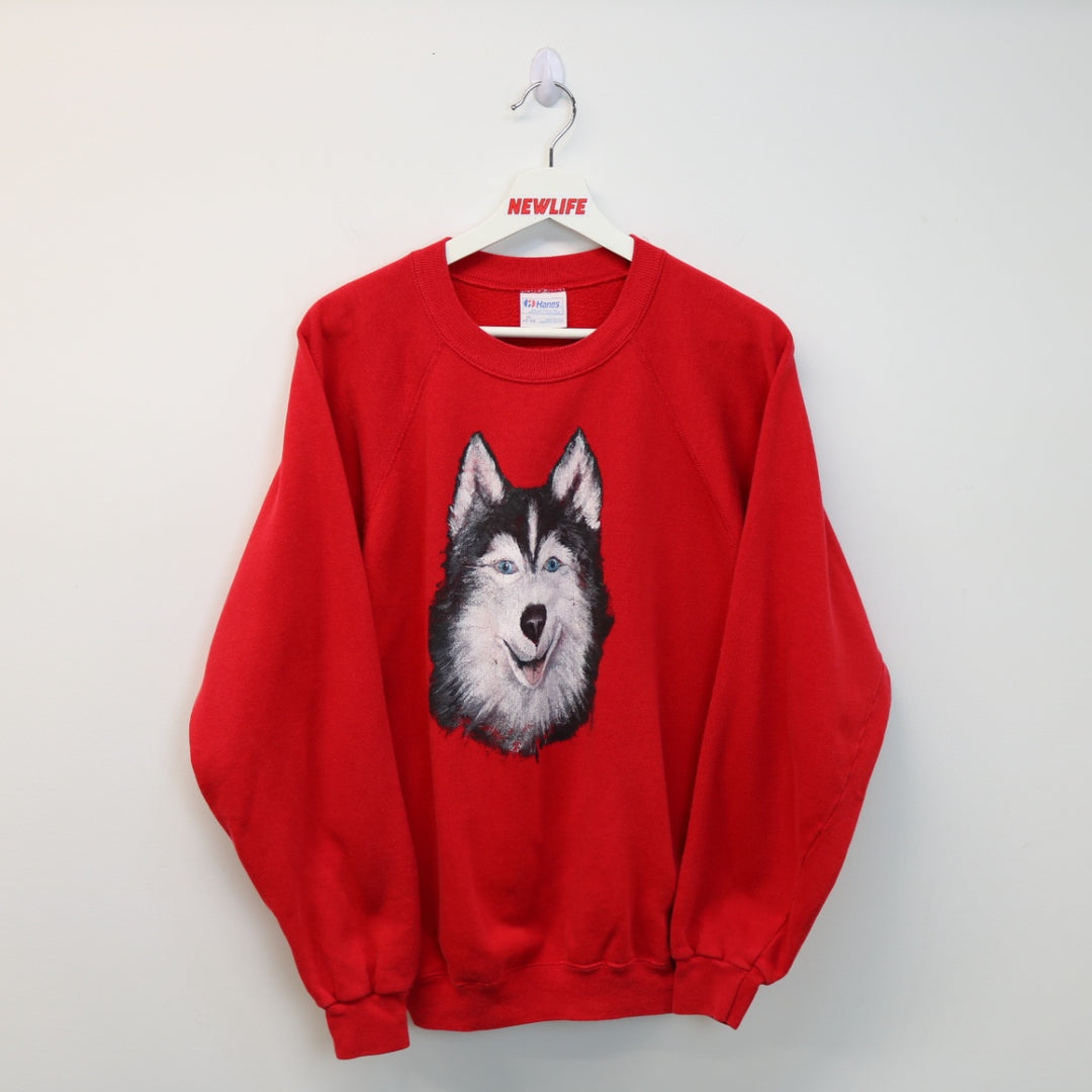 Vintage 80's Husky Nature Crewneck - M-NEWLIFE Clothing