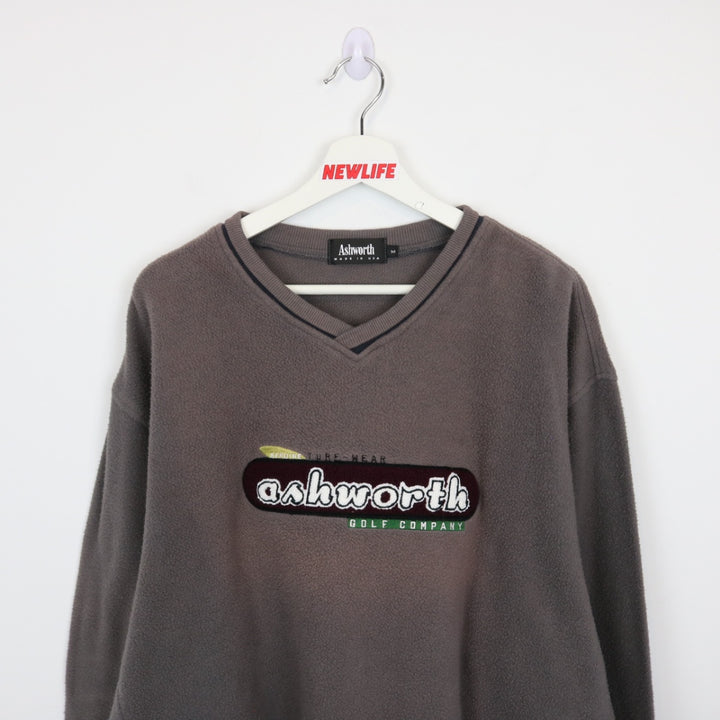 Vintage 90's Ashworth Golf Fleece Sweater - M-NEWLIFE Clothing