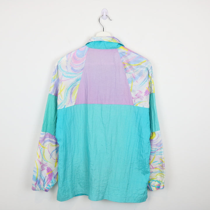 Vintage 90's Patterned Windbreaker Jacket - S-NEWLIFE Clothing