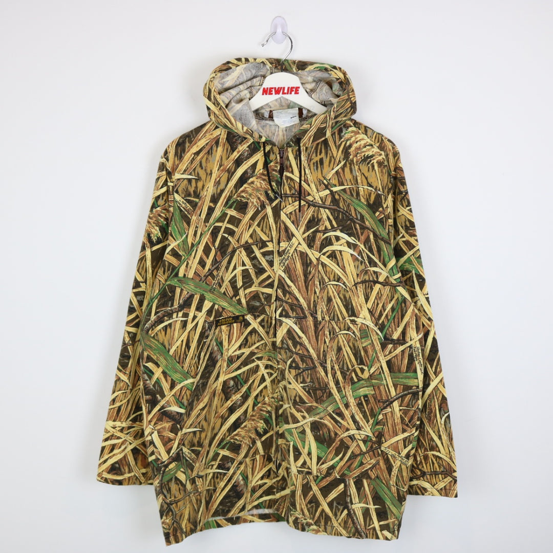 Vintage 80's Golden Retriever Skyline Camo Jacket - L-NEWLIFE Clothing