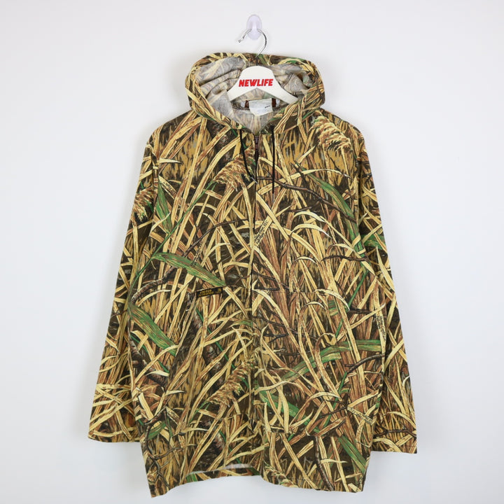Vintage 80's Golden Retriever Skyline Camo Jacket - L-NEWLIFE Clothing