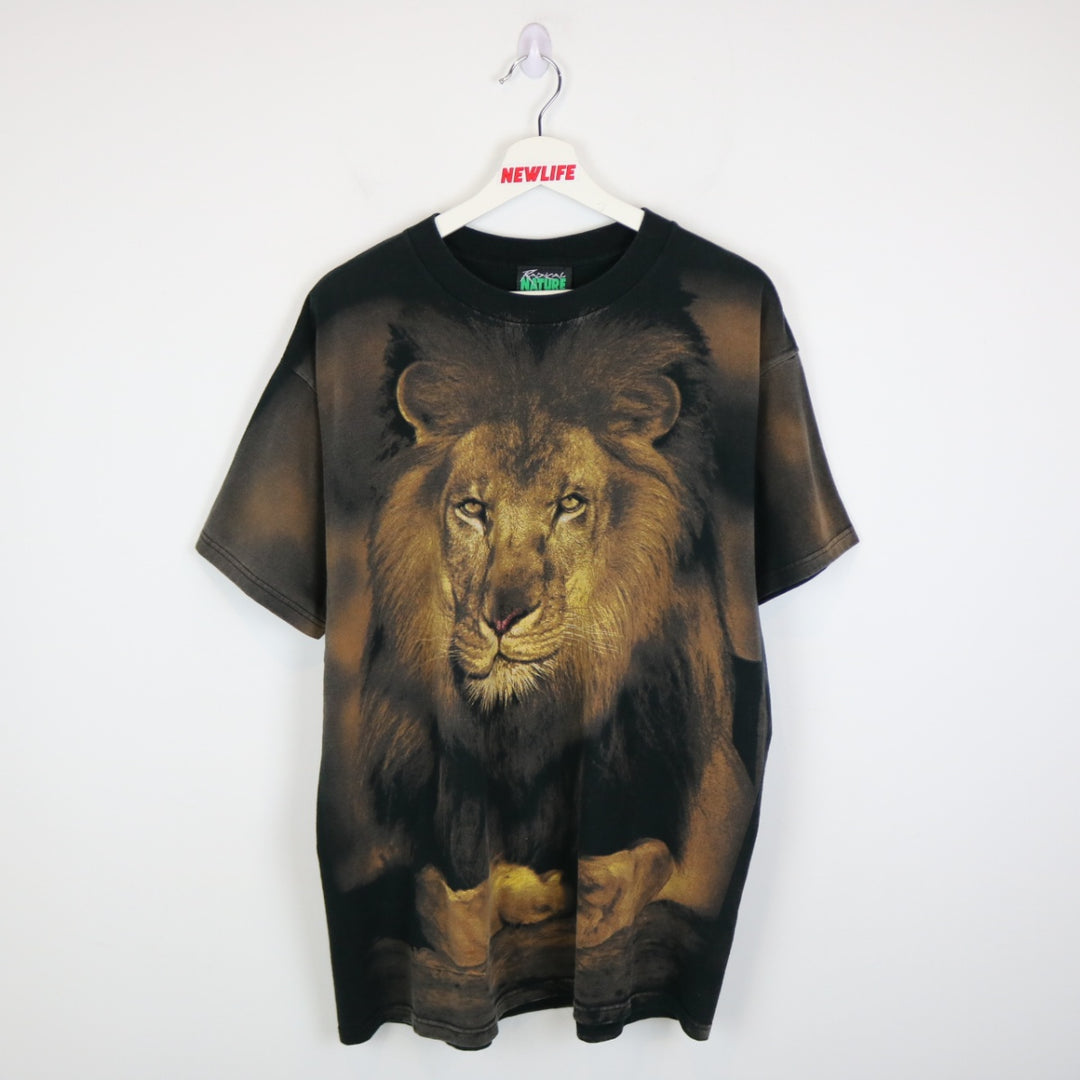 Vintage 90's Lion Radical Nature Tee - XL-NEWLIFE Clothing