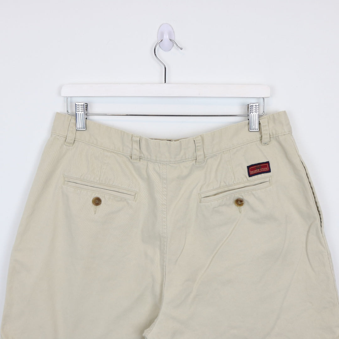 Vintage 90's Higher State Pleated Shorts - 33"-NEWLIFE Clothing