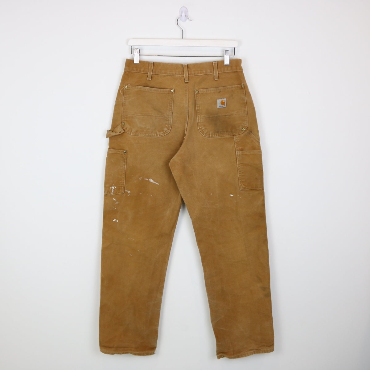 Carhartt Double Knee Pants Size 32x32 Brown Distressed Jeans