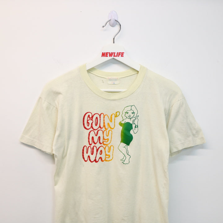 Vintage 70's Goin' My Way Tee - XS-NEWLIFE Clothing