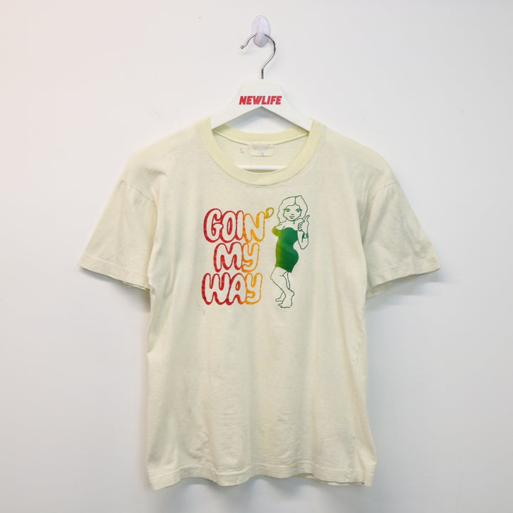 Vintage 70's Goin' My Way Tee - XS-NEWLIFE Clothing