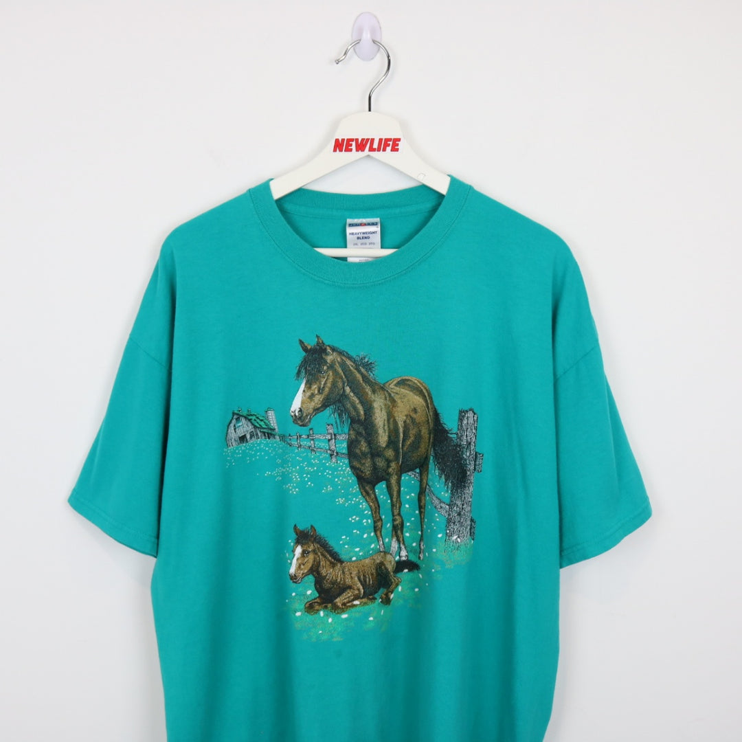 Y2K Horse Nature Tee - XL-NEWLIFE Clothing