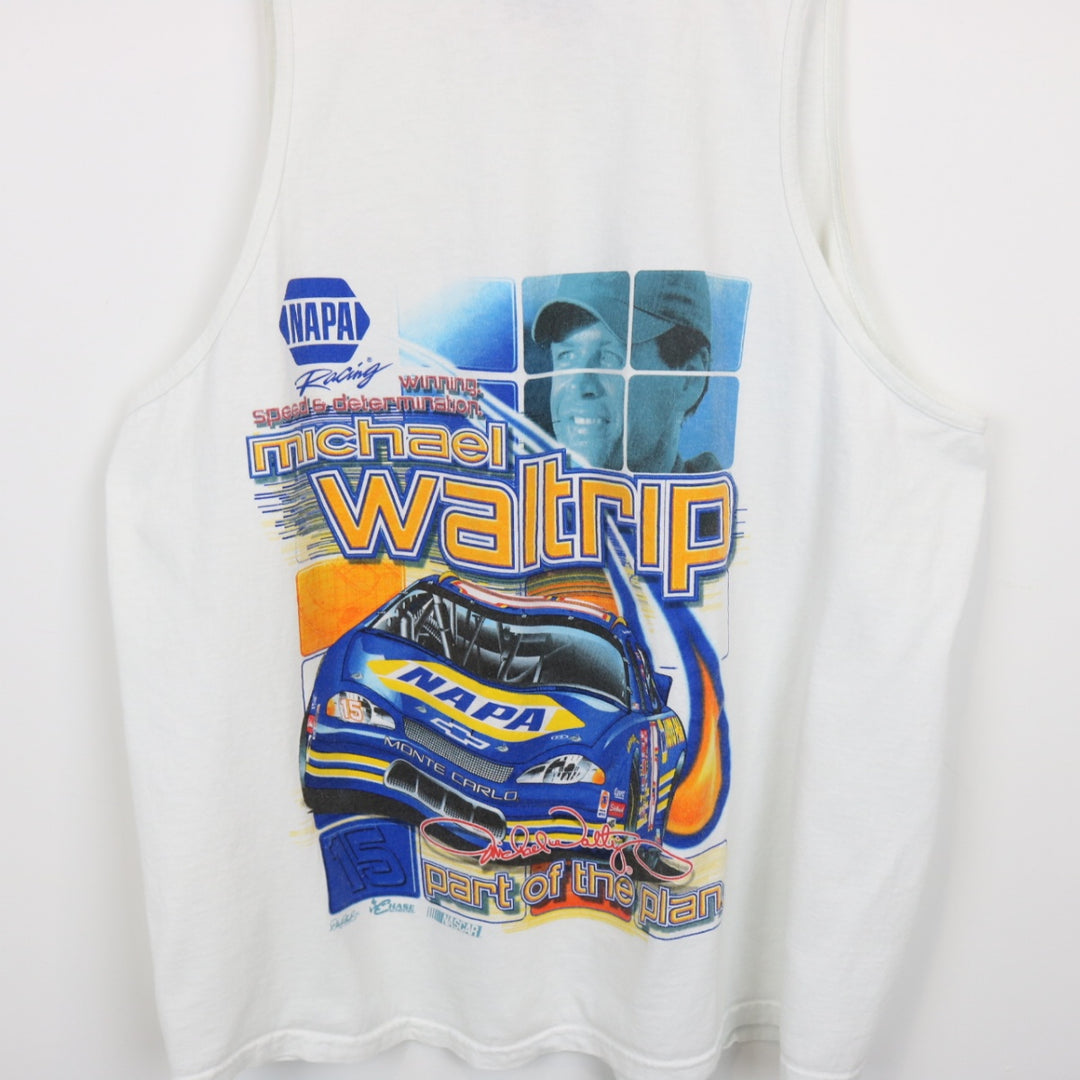 Vintage 00's Michael Waltrip Nascar Racing Tank Top - XL-NEWLIFE Clothing