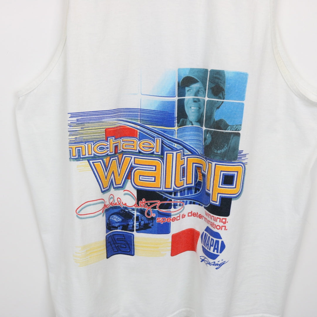 Vintage 00's Michael Waltrip Nascar Racing Tank Top - XL-NEWLIFE Clothing