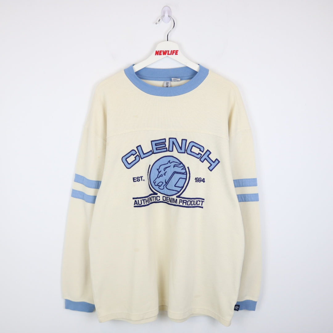 Vintage 90's Clench Jeans Long Sleeve Tee - XL-NEWLIFE Clothing