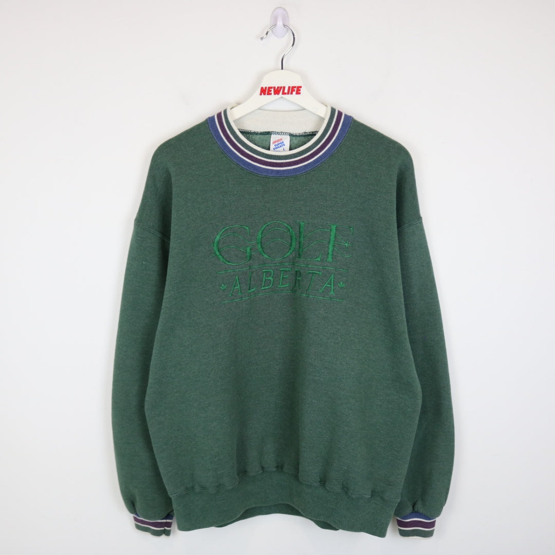 Vintage 80's Golf Alberta Crewneck - L-NEWLIFE Clothing