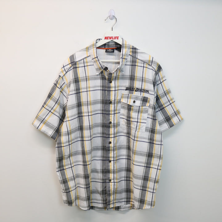 Harley Davidson Plaid Short Sleeve Button Up - XXL-NEWLIFE Clothing