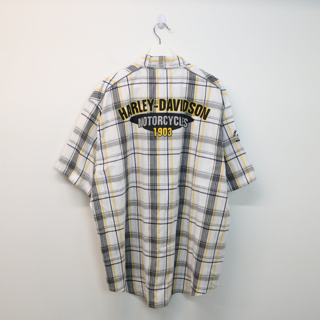 Harley Davidson Plaid Short Sleeve Button Up - XXL-NEWLIFE Clothing