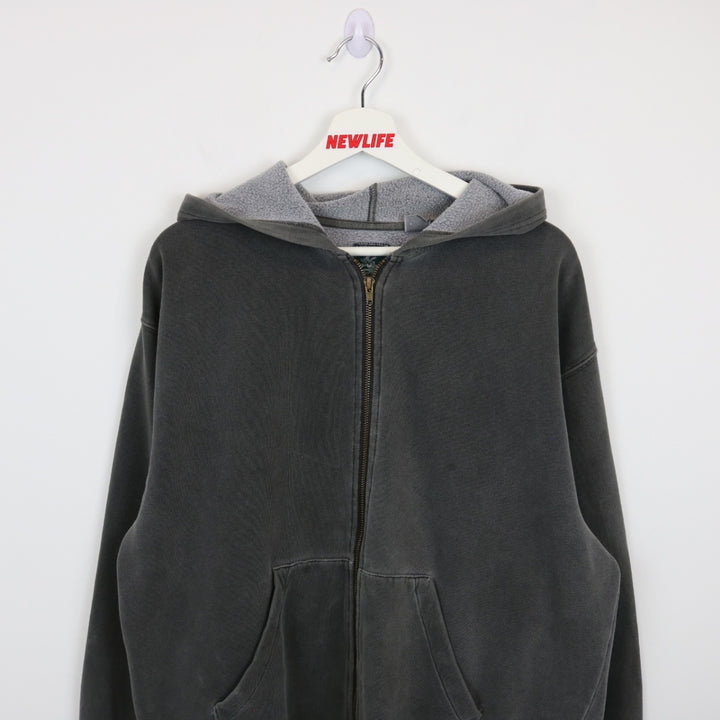 Vintage 90's Mcintosh & Seymour Blank Zip Up Hoodie - L-NEWLIFE Clothing