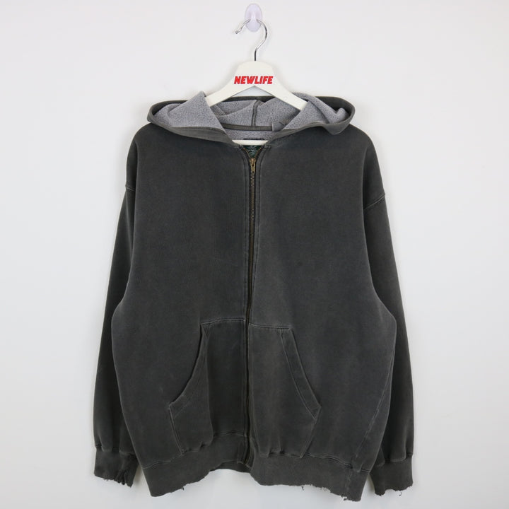 Vintage 90's Mcintosh & Seymour Blank Zip Up Hoodie - L-NEWLIFE Clothing