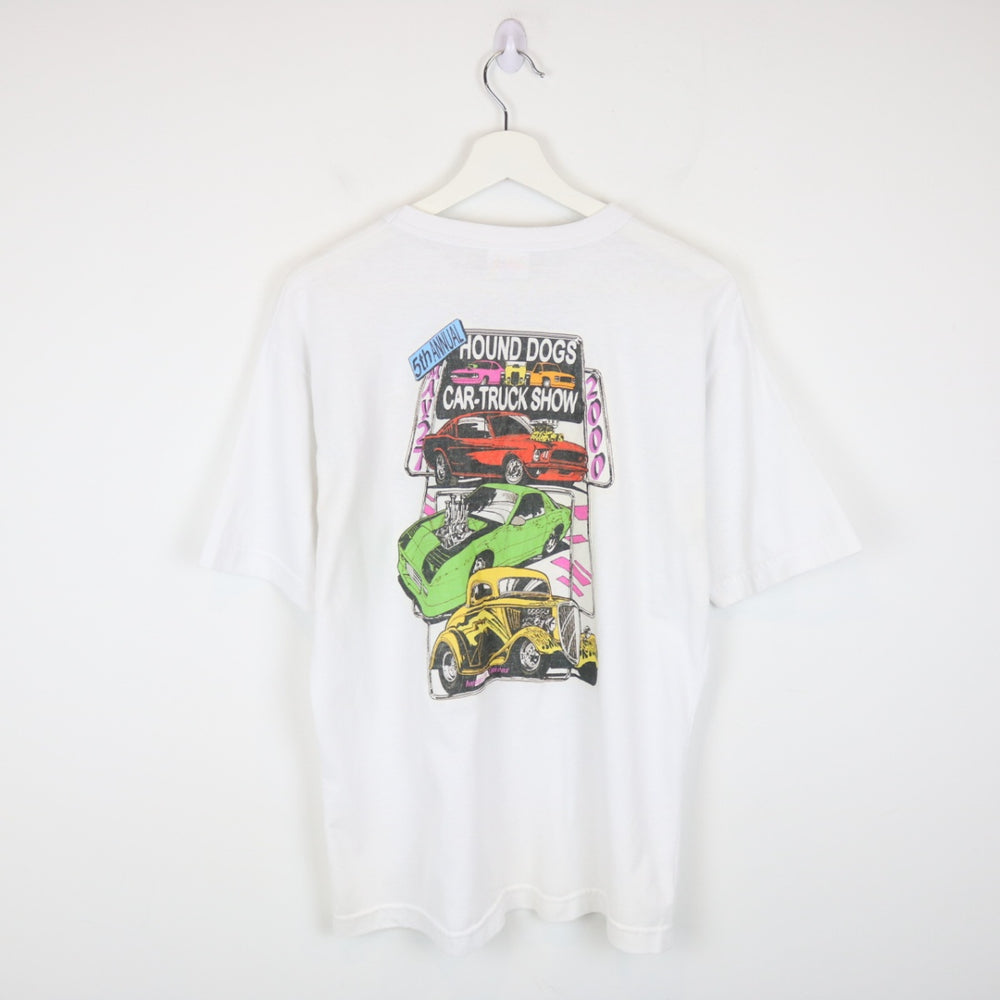 Vintage 80's Hound Dogs Car Club Tee - M-NEWLIFE Clothing