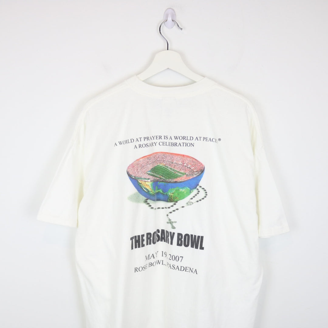 Vintage 2007 Rosary Bowl World at Prayer Tee - XL-NEWLIFE Clothing
