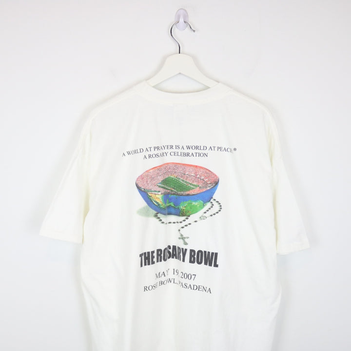 Vintage 2007 Rosary Bowl World at Prayer Tee - XL-NEWLIFE Clothing