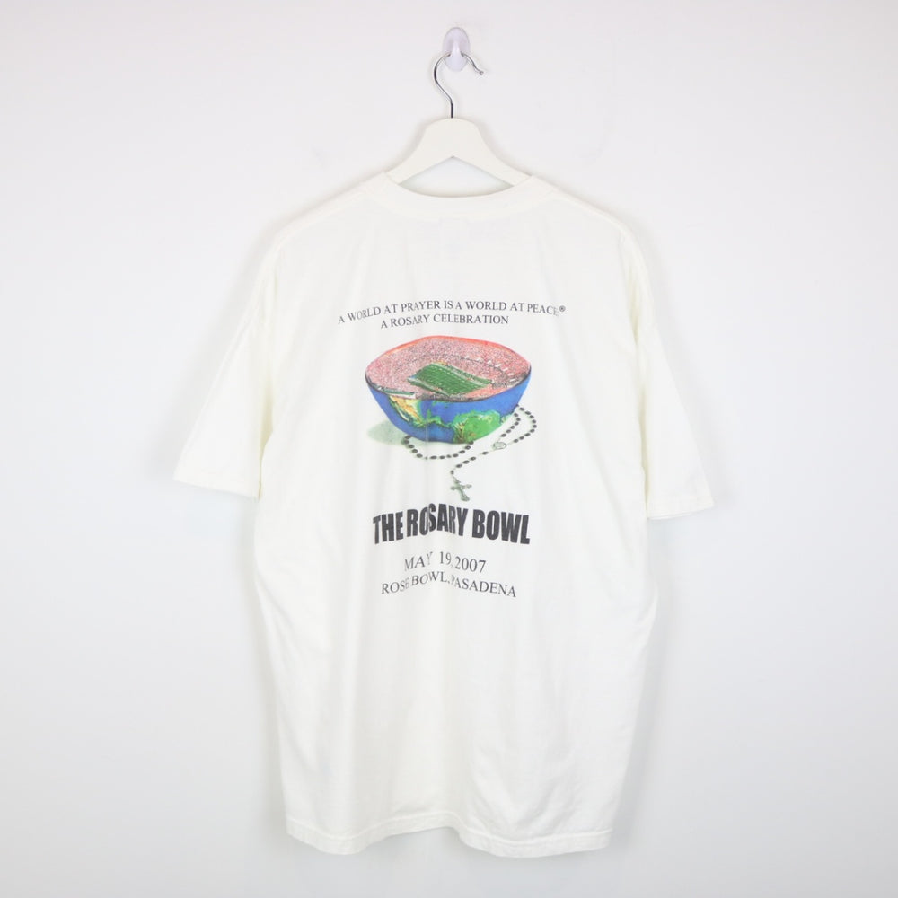 Vintage 2007 Rosary Bowl World at Prayer Tee - XL-NEWLIFE Clothing