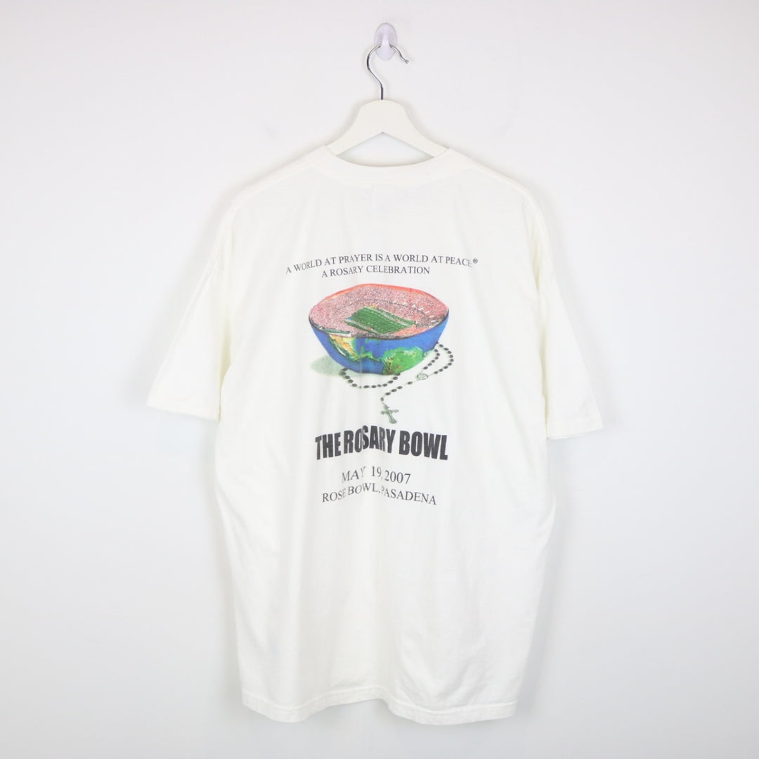 Vintage 2007 Rosary Bowl World at Prayer Tee - XL-NEWLIFE Clothing