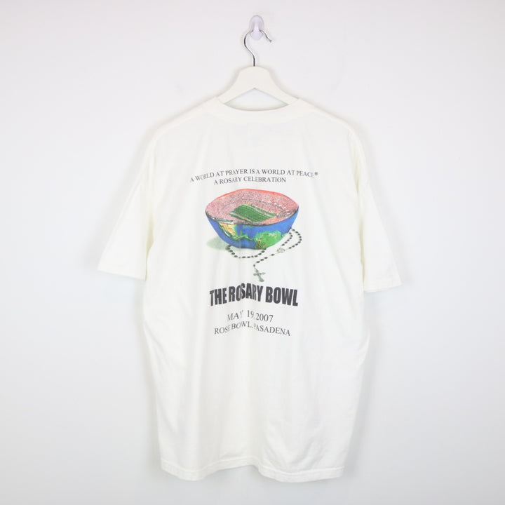 Vintage 2007 Rosary Bowl World at Prayer Tee - XL-NEWLIFE Clothing
