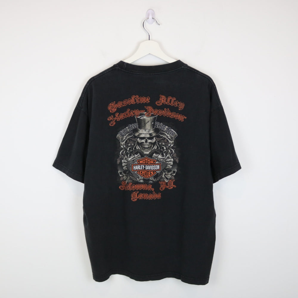 Harley Davidson Gasoline Alley Kelowna Tee - L-NEWLIFE Clothing
