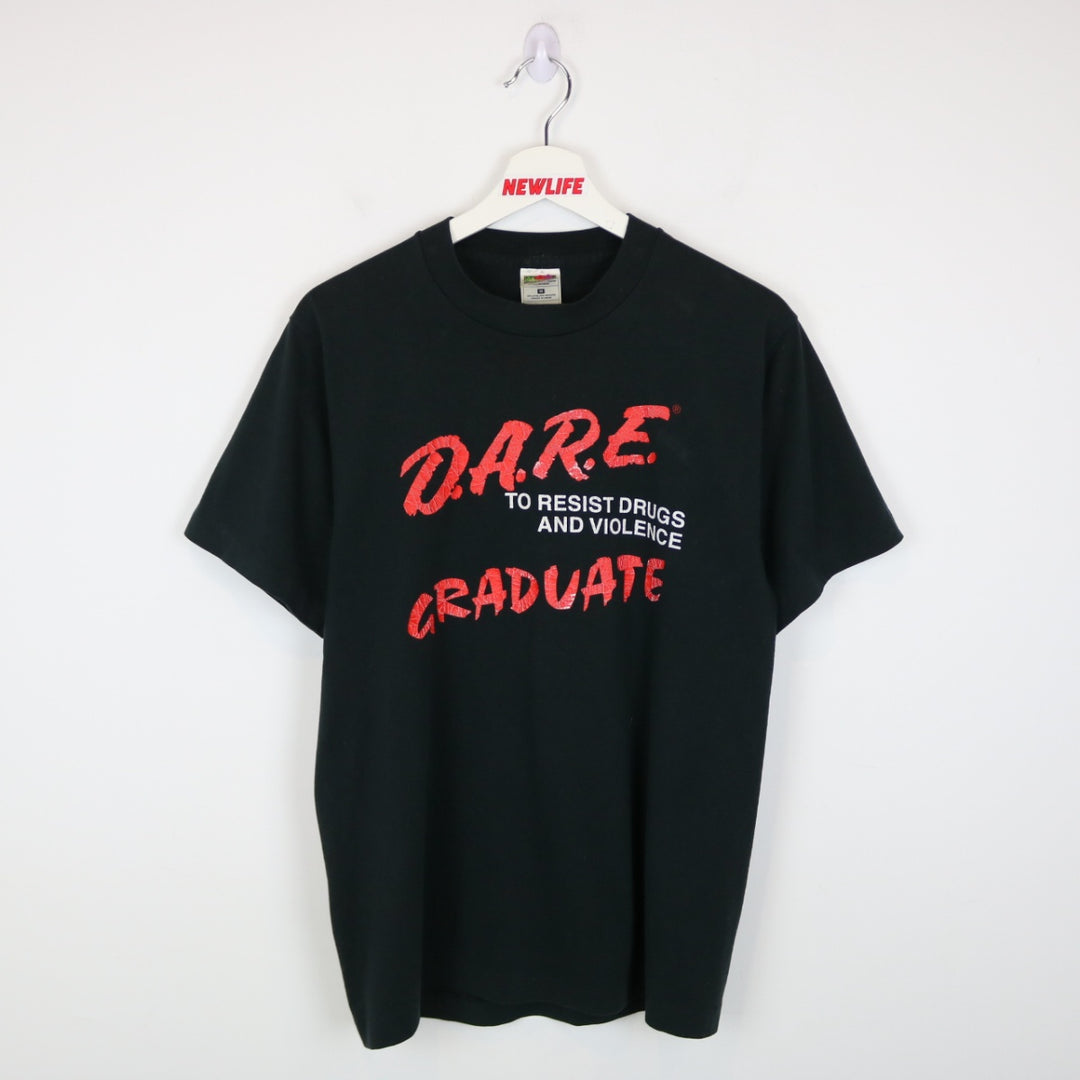 Vintage 90's DARE to Resist Drugs Tee - M-NEWLIFE Clothing