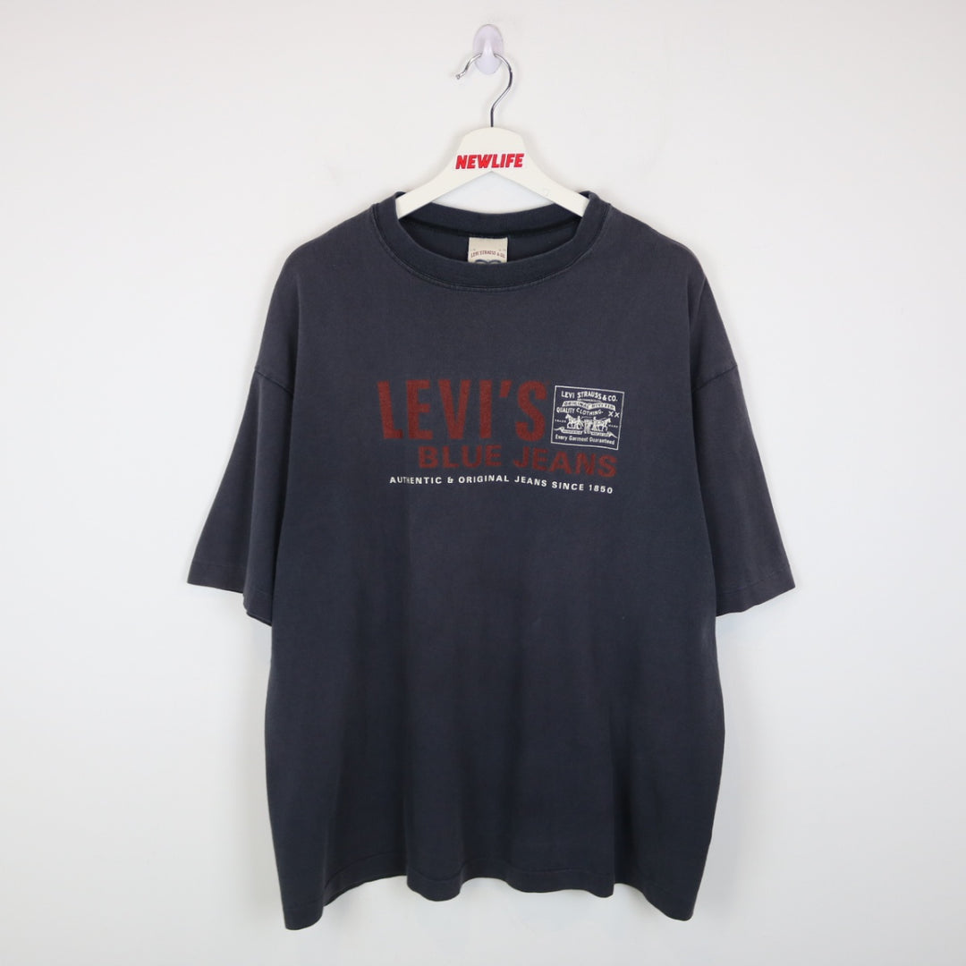 Vintage 90's Levi's Blue Jeans Tee - XL-NEWLIFE Clothing