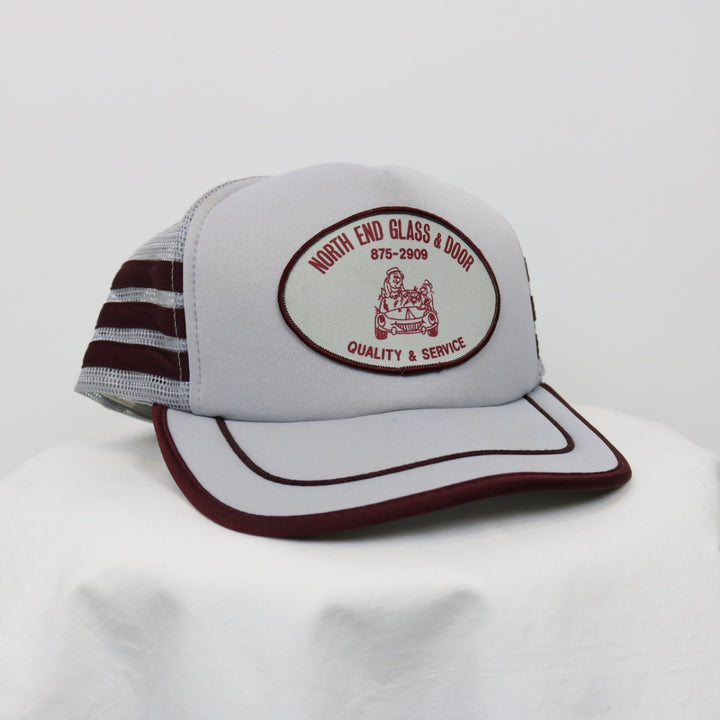 Vintage 80's North End Glass & Door Trucker Hat - OS-NEWLIFE Clothing