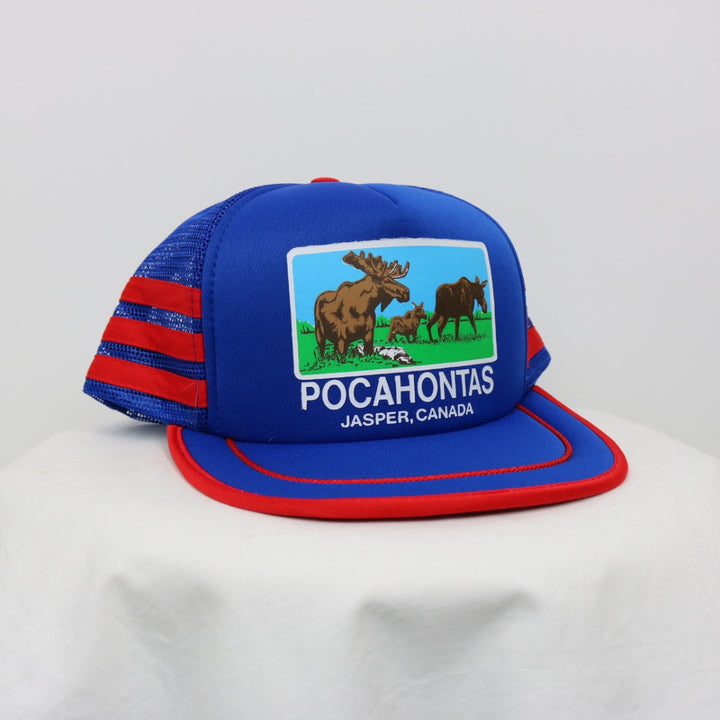 Vintage 80's Pocahontas Jasper Nature Trucker Hat - OS-NEWLIFE Clothing