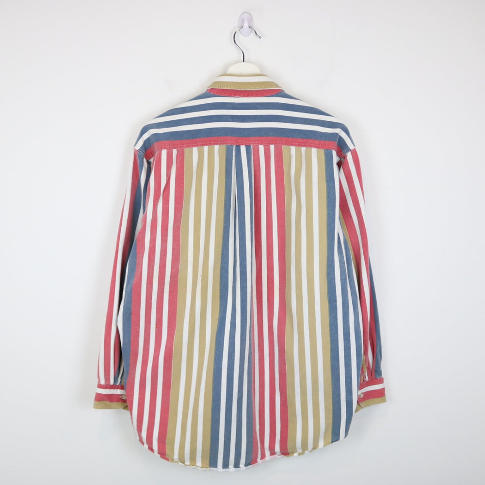 Vintage 90's Beverly Hills Polo Club Striped Button Up - L-NEWLIFE Clothing