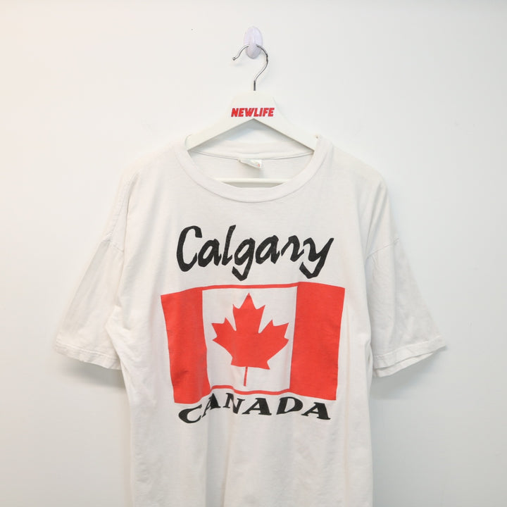 Vintage 90's Calgary Canada Tee - L-NEWLIFE Clothing