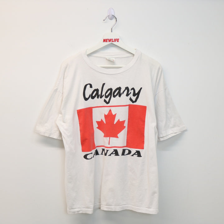 Vintage 90's Calgary Canada Tee - L-NEWLIFE Clothing