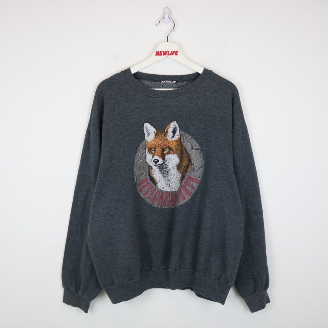 Vintage 90's Designer North Fox Nature Crewneck - XL-NEWLIFE Clothing