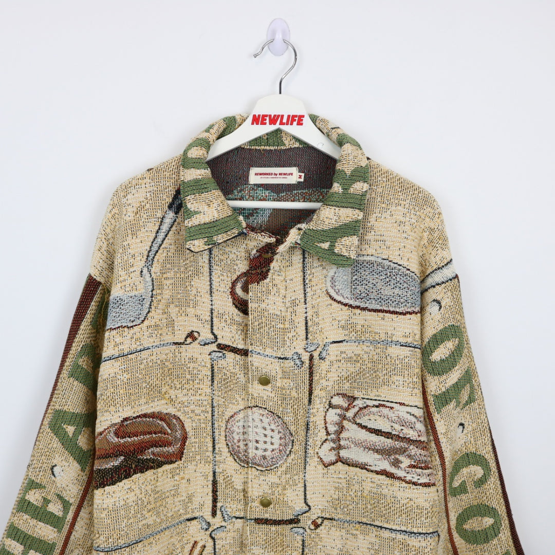 Reworked Vintage The Art of Golf Tapestry Jacket - M-NEWLIFE Clothing