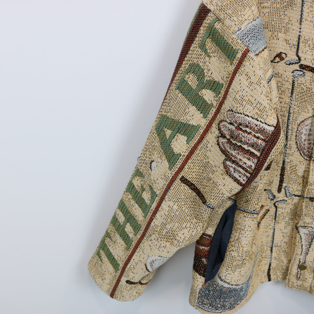 Reworked Vintage The Art of Golf Tapestry Jacket - M-NEWLIFE Clothing