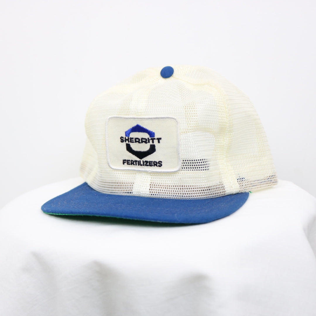 Vintage 70's Sherrit Fertilizers Trucker Hat - OS-NEWLIFE Clothing