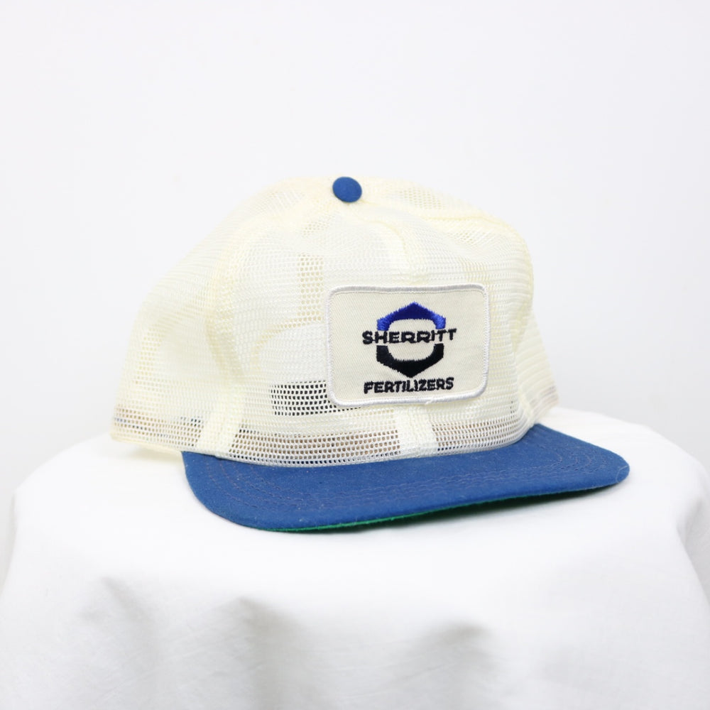 Vintage 70's Sherrit Fertilizers Trucker Hat - OS-NEWLIFE Clothing