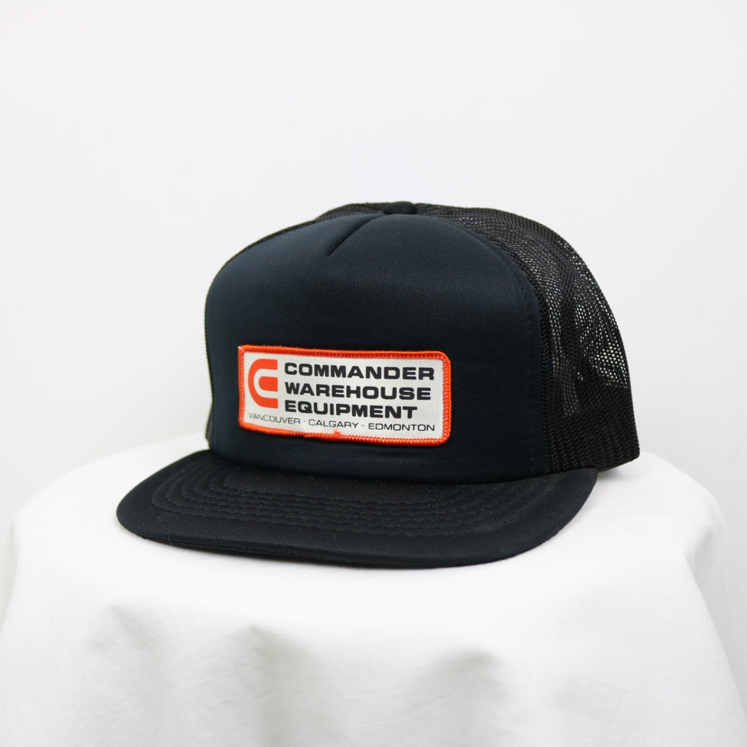 Vintage 80's Commander Warehouse Equipment Trucker Hat - OS-NEWLIFE Clothing