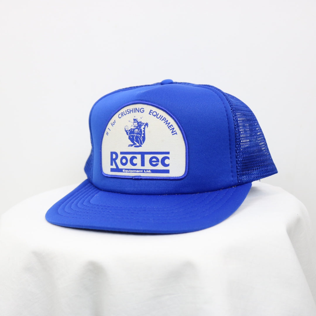 Vintage 80's RocTee Equipment Trucker Hat - OS-NEWLIFE Clothing