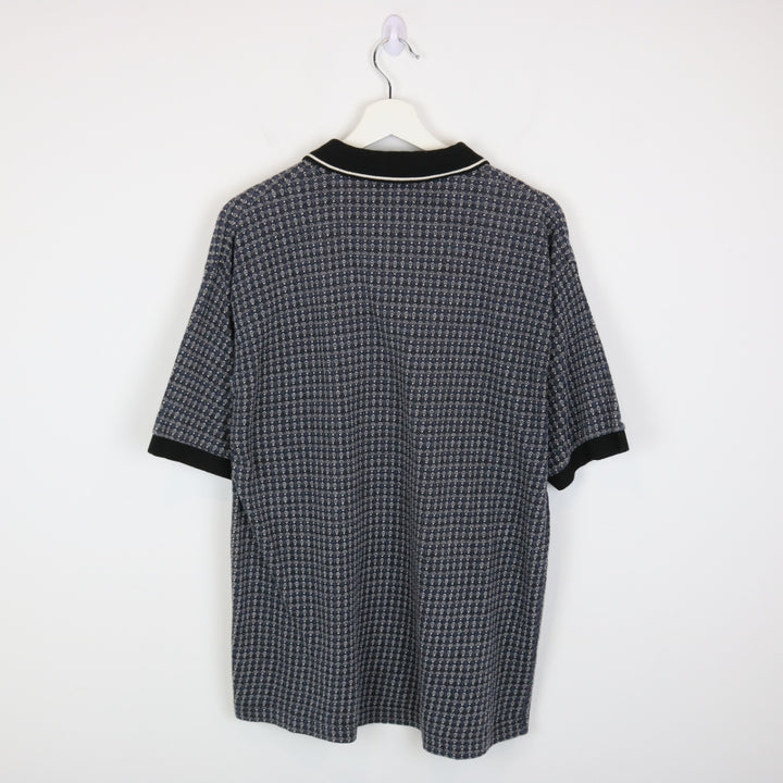 Vintage 90's 101 Network Patterned Polo Shirt - M-NEWLIFE Clothing