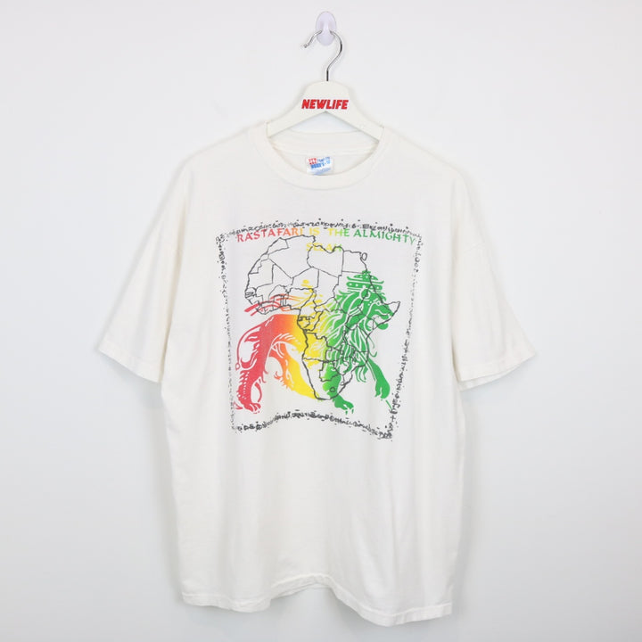 Vintage 90's Peace Love Unity Music Rastafari Tee - XL-NEWLIFE Clothing