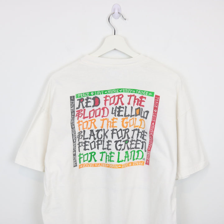 Vintage 90's Peace Love Unity Music Rastafari Tee - XL-NEWLIFE Clothing