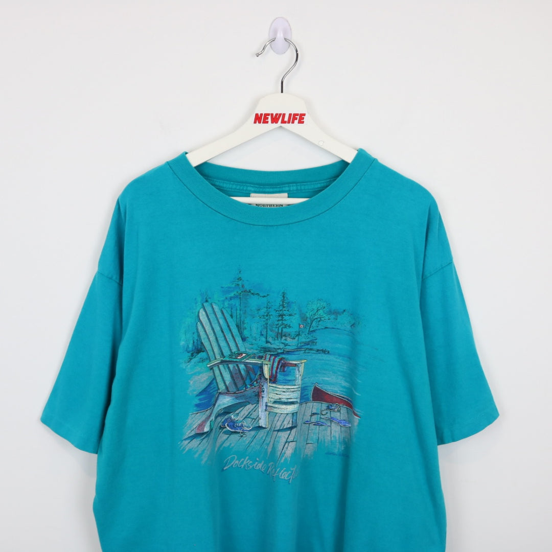 Vintage 90's Dockside Reflections Nature Tee - XXL-NEWLIFE Clothing